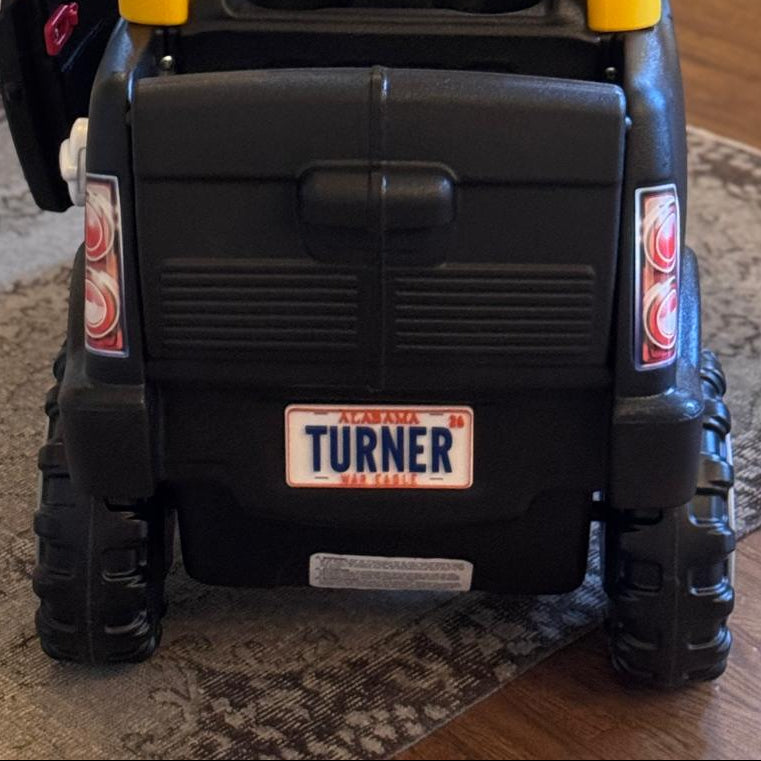 Kids Custom Mini License Plate | Personalized Name Plate