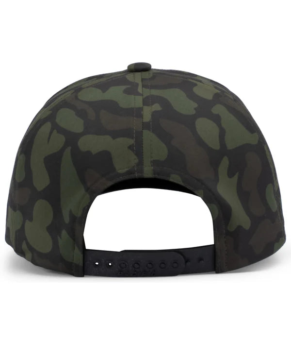 Pacific Headwear P685 Camo 5-Panel Trucker Cap | Duck Camo Snapback Hat