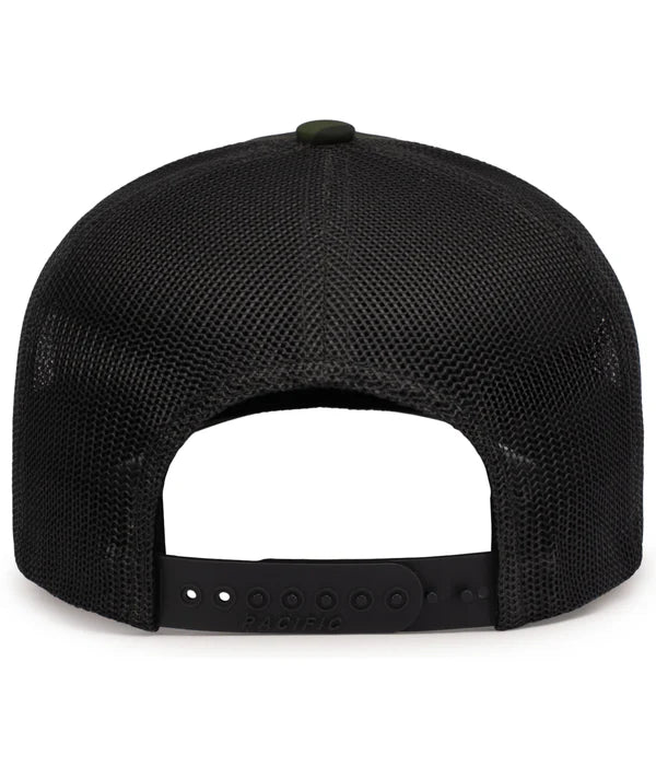 Pacific Headwear P686 Camo Trucker Snapback Cap | Duck Camo Hat