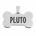 Personalized Bone-Shaped Stainless Steel Dog ID Tag – Custom Engraved Front & Back