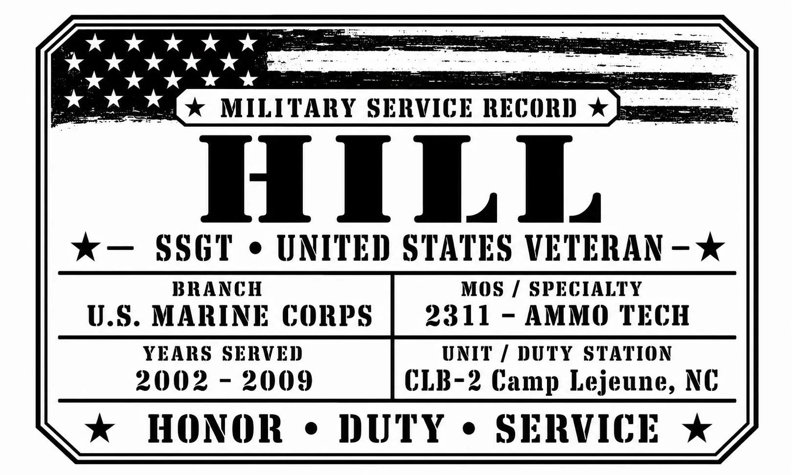 Personalized Engraved Military Ammo Can | Custom Veteran Service Record | Military Retirement Gift | Army, Marine Corps, Navy, Air Force, Coast Guard & Space Force