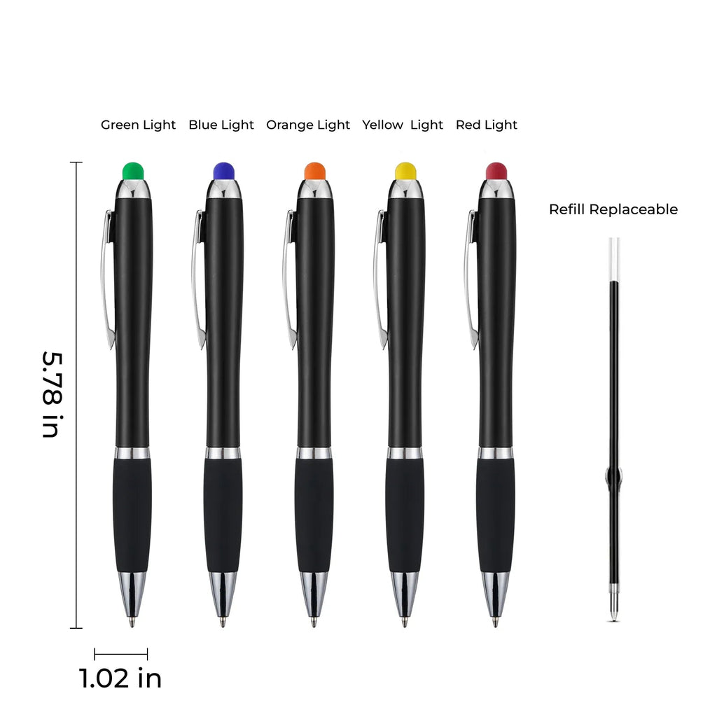 Personalized LED Light-Up Stylus Ballpoint Pen