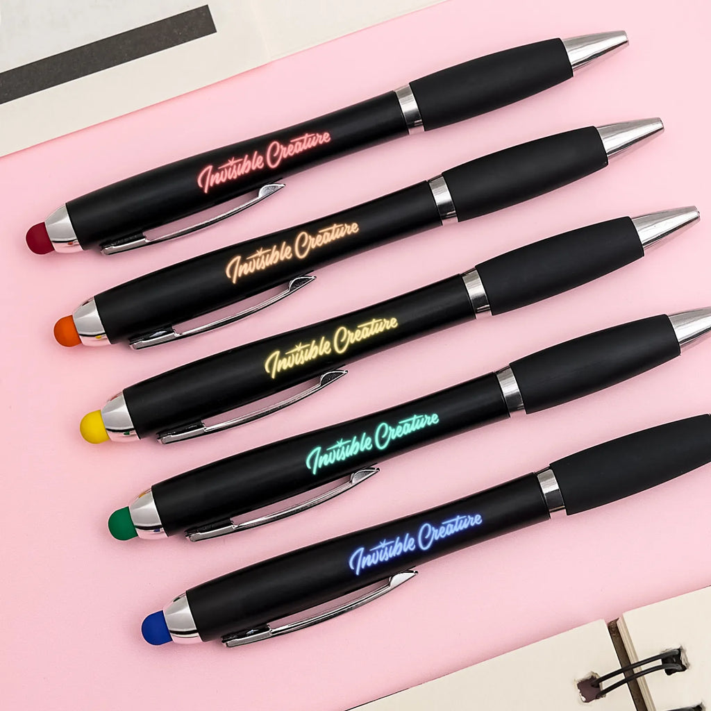 Personalized LED Light-Up Stylus Ballpoint Pen