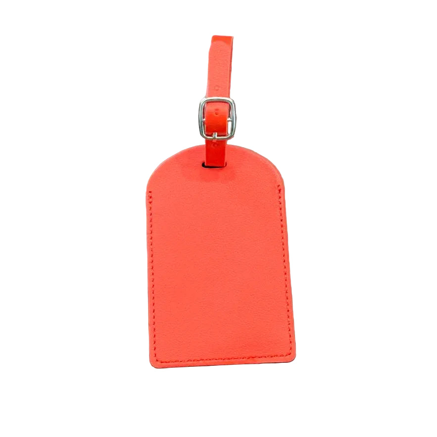 Custom Engraved Leatherette Bag Tags – Personalized Luggage Tags | Multiple Color Options