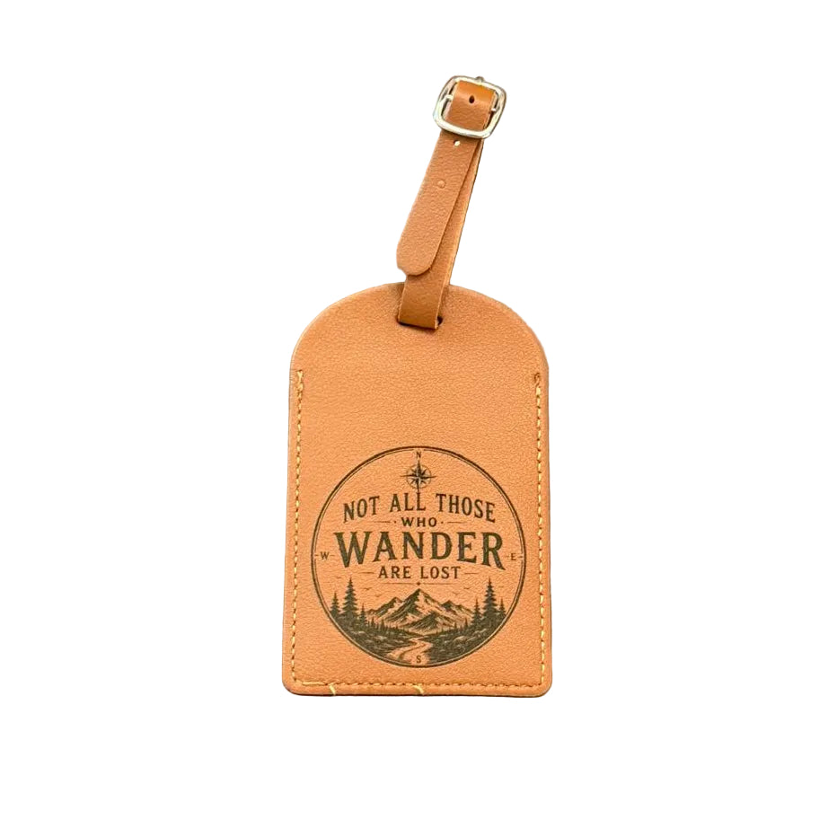 Custom Engraved Leatherette Bag Tags – Personalized Luggage Tags | Multiple Color Options