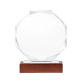 Personalized Octagonal Crystal Award Trophy